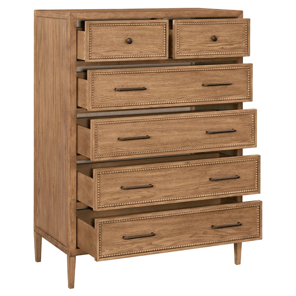 Anjana Coastal Beach Brown Oak Dresser|