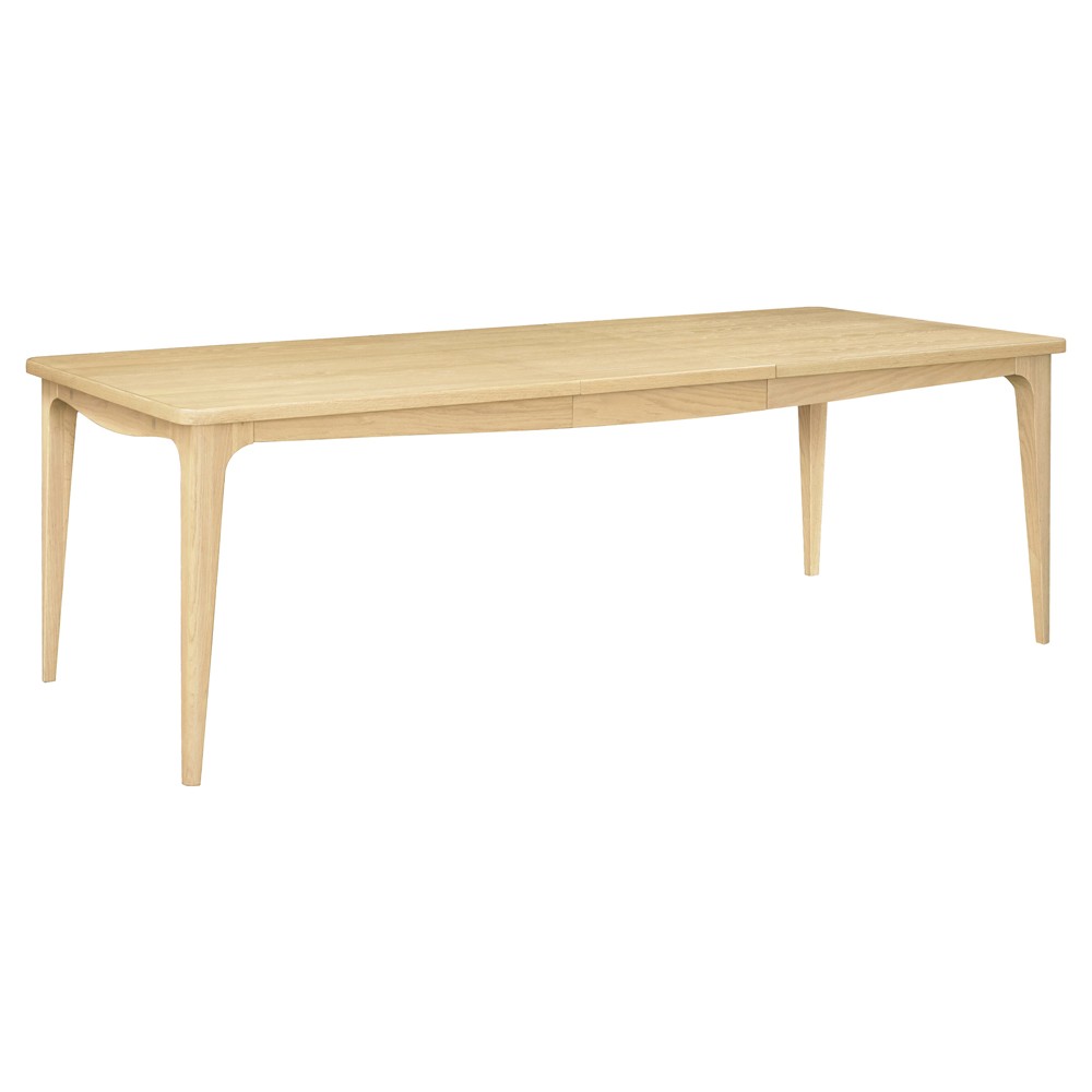 Nora Modern Classic Brown Oak Wood Rectangular Extendable Dining