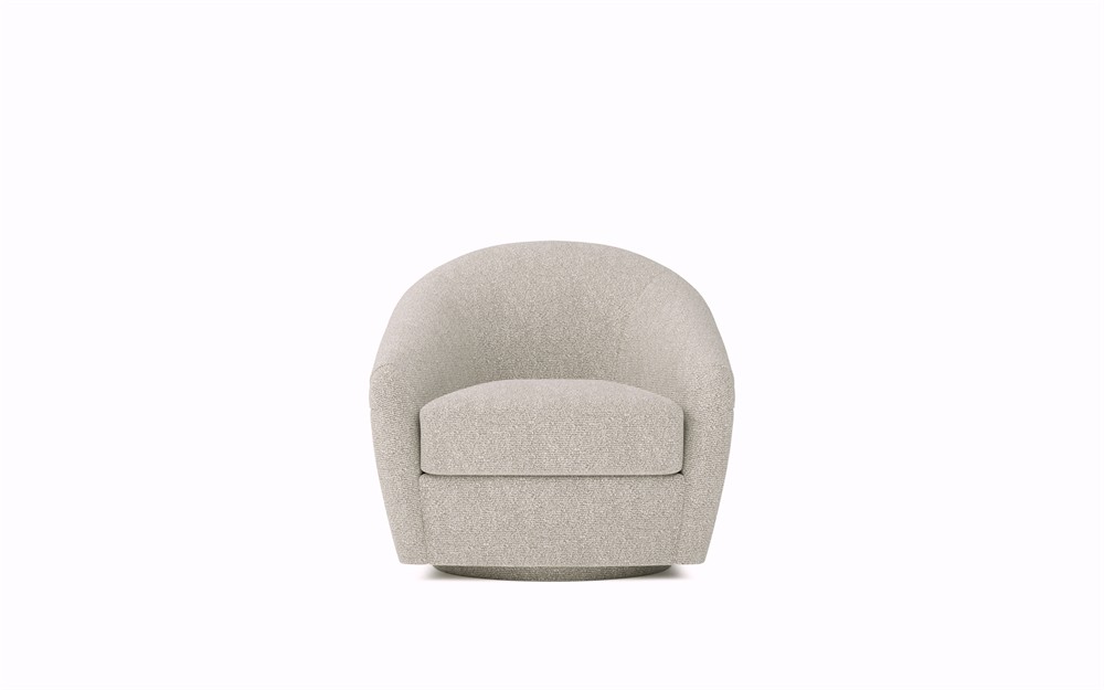 Dania Spanish Moss Swivel Chair | Kathy Kuo Home