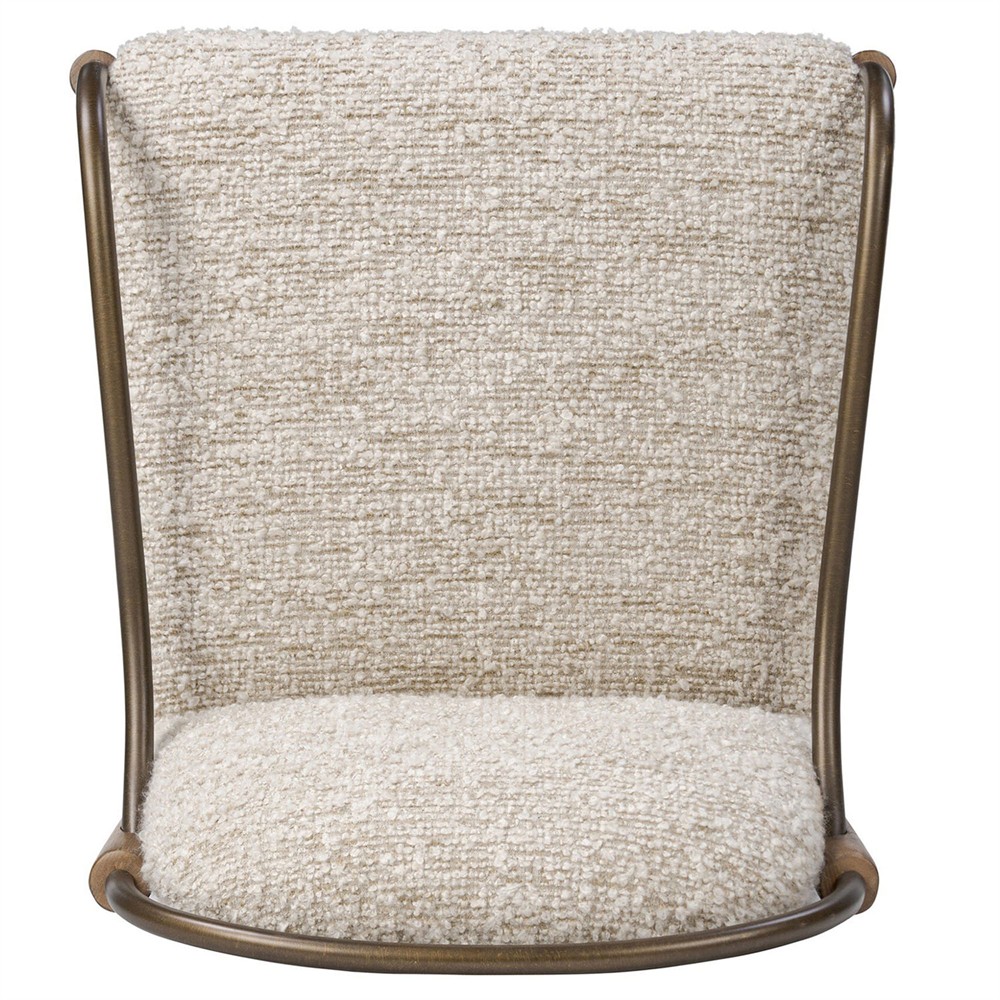 Demi Ivan Stone Boucle Counter Stool|