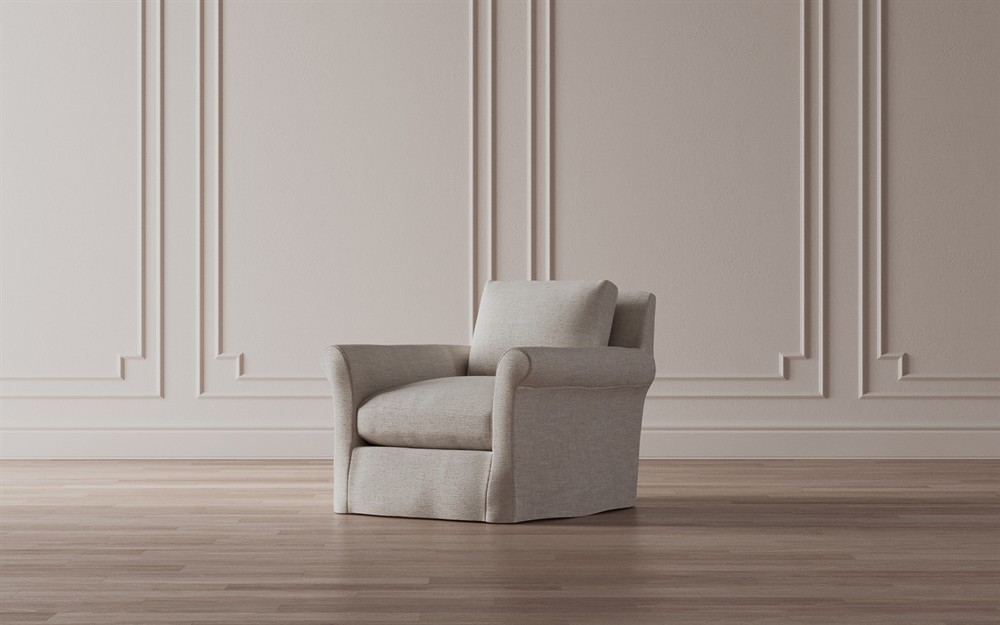 Ameerah Truffle Performance Slipcovered Chair|