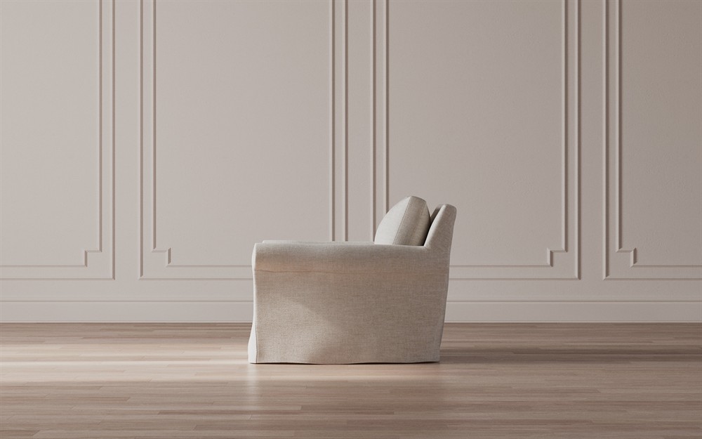 Ameerah Sea Salt Performance Slipcovered Chair|