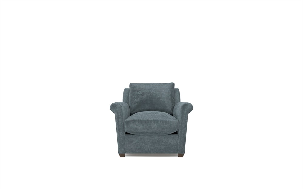 Ameerah Slate Blue Velvet Chair|