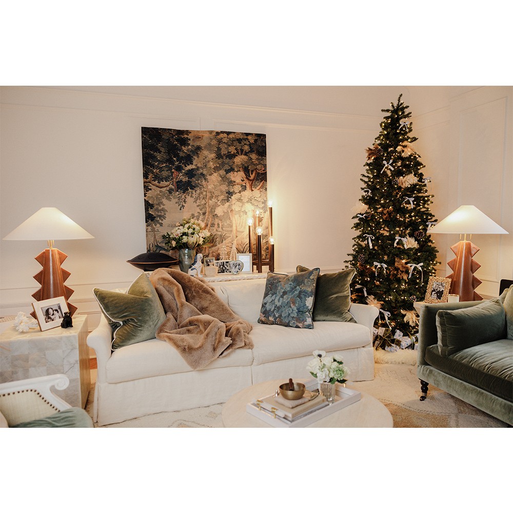 Riven Country Blue Ceramic Staffordshire Dog Figurine - Set of 2|