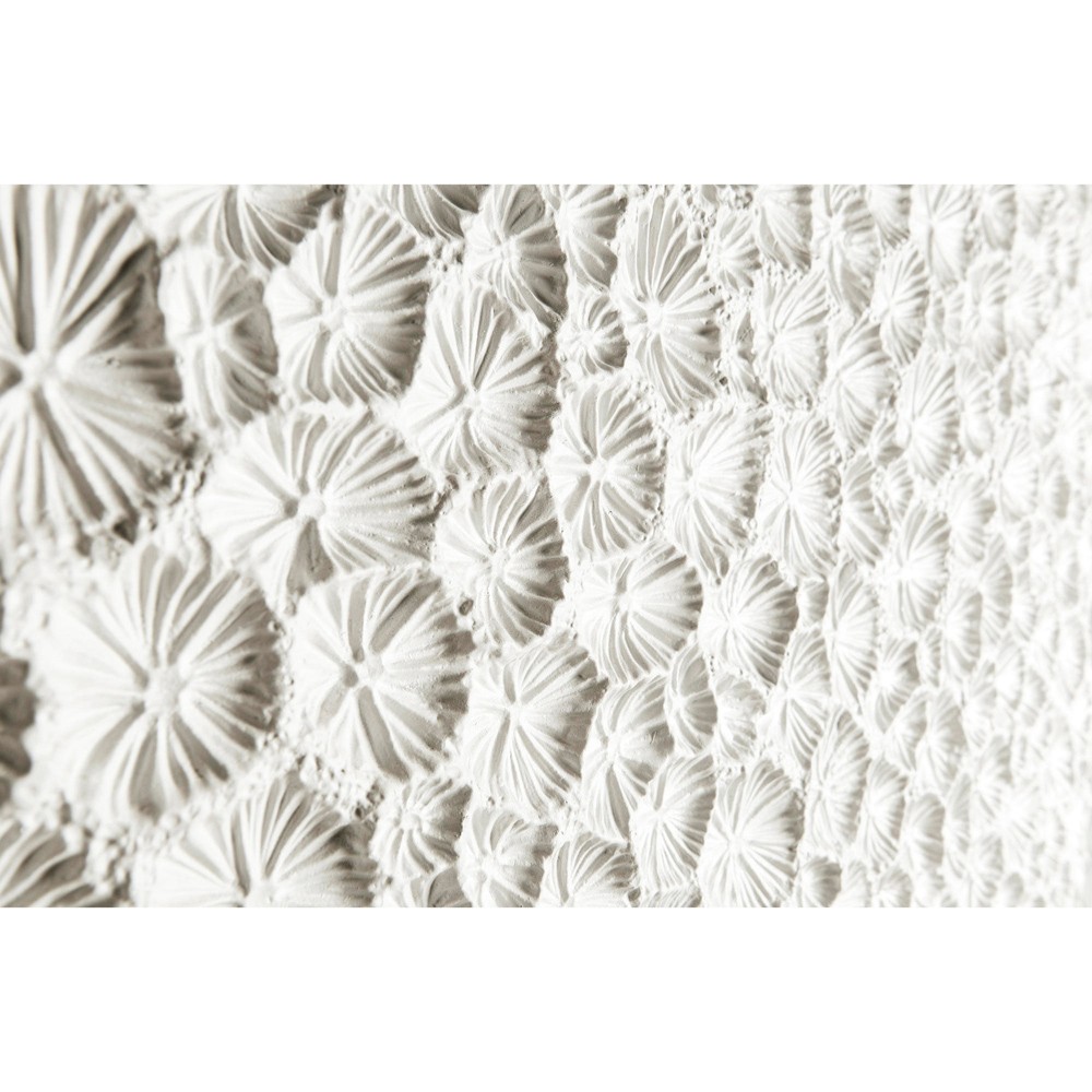 Maris Coastal Beach White Coral Patterned Oak Wood Bar Cabinet|