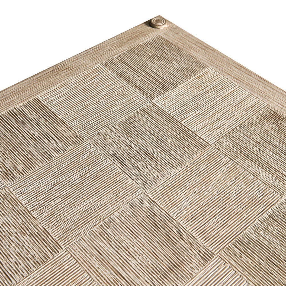 Mateo Modern Classic Beige Acacia Wood Bamboo Console Table|