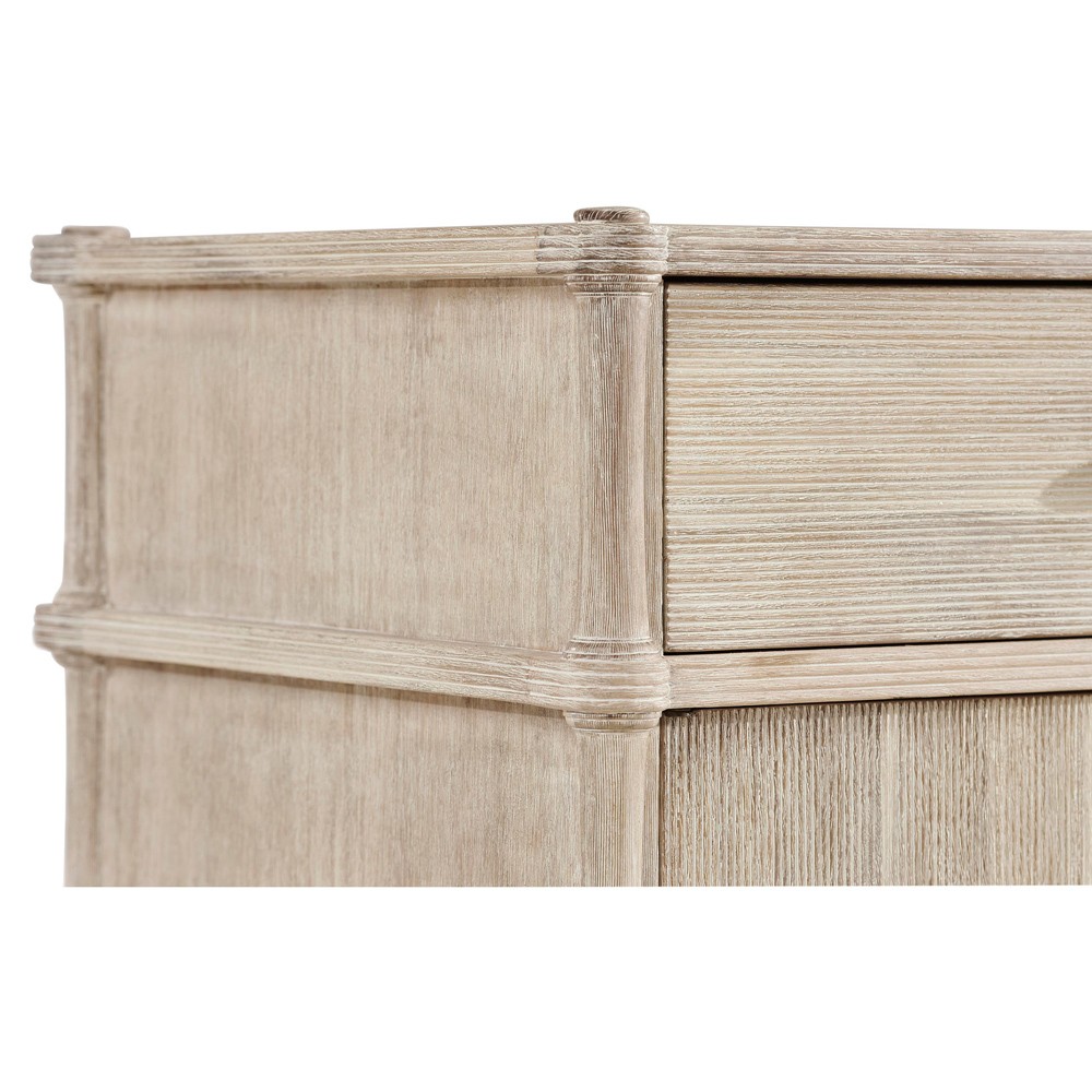Mateo Modern Classic Beige Acacia Wood Bamboo Buffet|