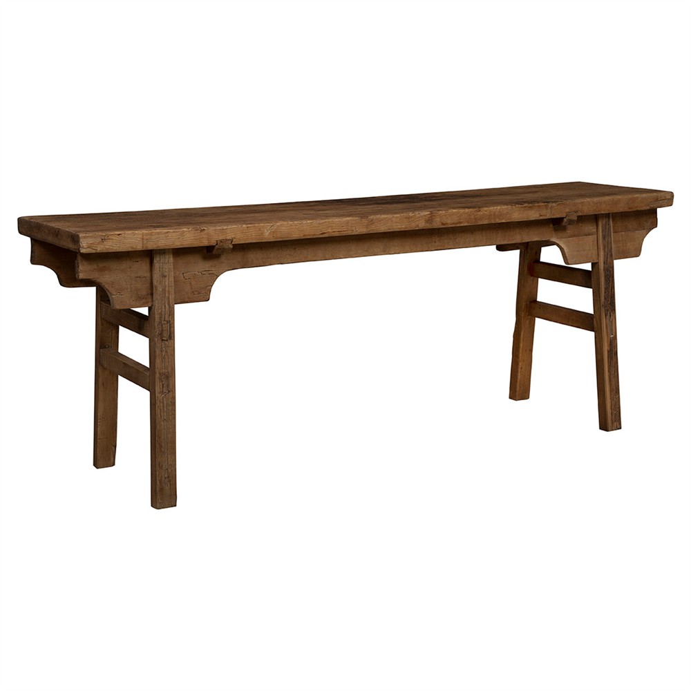 Mykhail Rustic Lodge Brown Wood Rectangular Console Table|