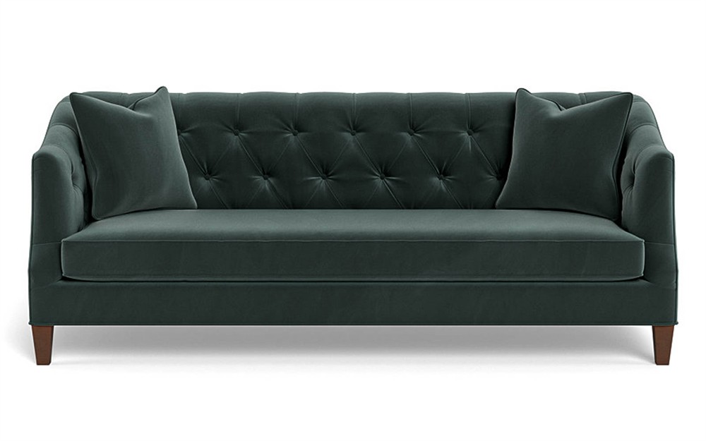 Willa Lagoon Performance Velvet Sofa - 86&quot;|