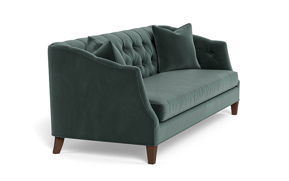 Willa Lagoon Performance Velvet Sofa - 86&quot;|