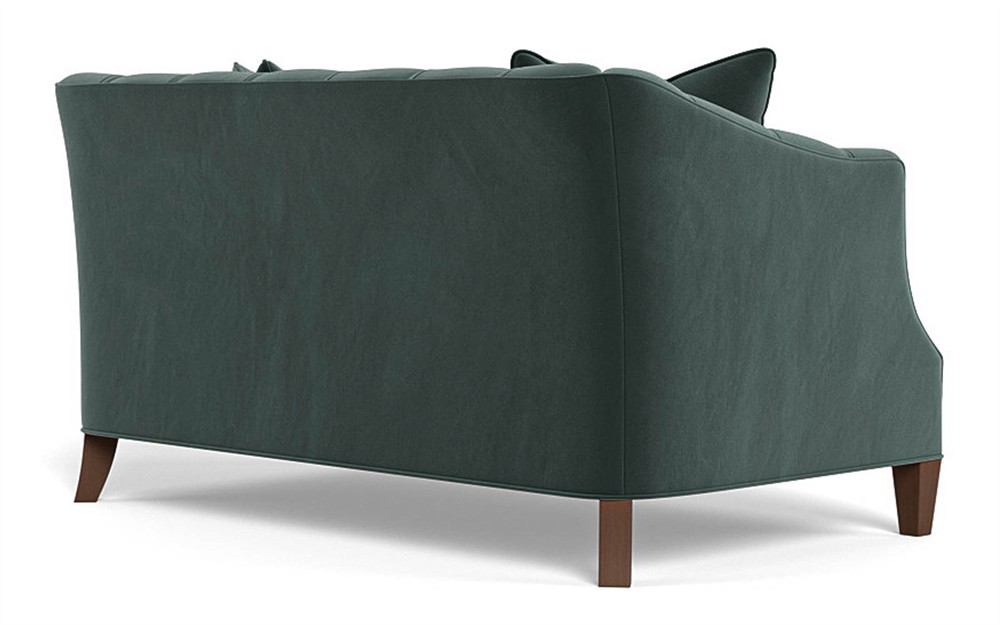 Willa Lagoon Performance Velvet Settee - 61&quot;|