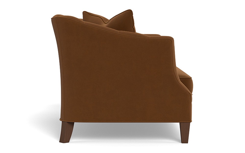 Willa Spice Performance Velvet Settee - 61&quot;|