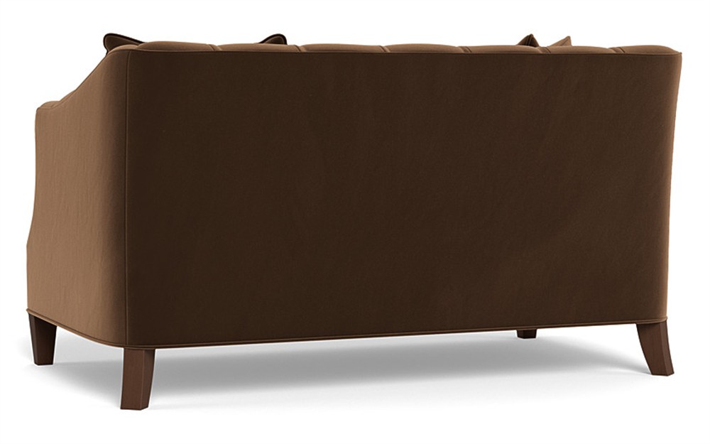 Willa Molasses Performance Velvet Settee - 61&quot;|