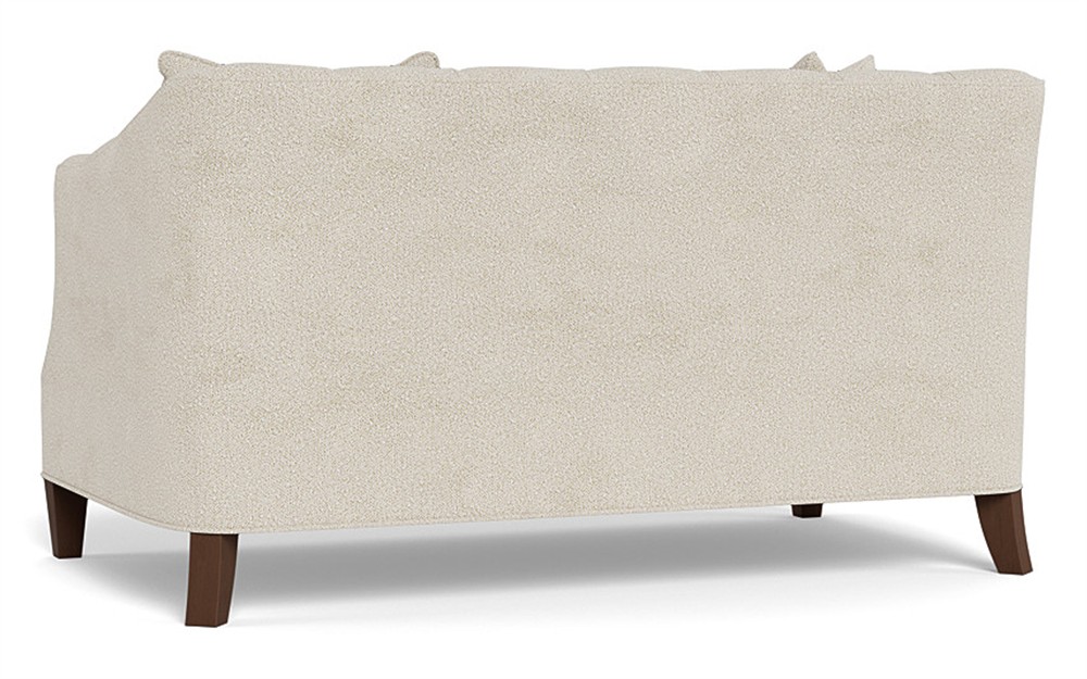 Willa Sugar Cookie Performance Boucle Weave Settee - 61&quot;|