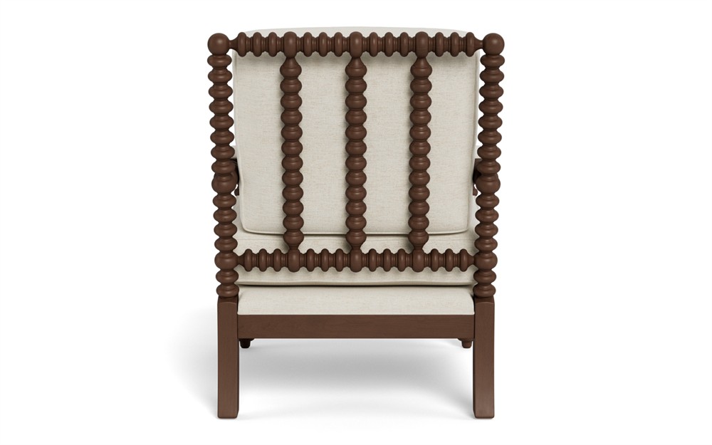 Nottingham Heathered Ivory Crypton Performance Flecked Chenille Chair|
