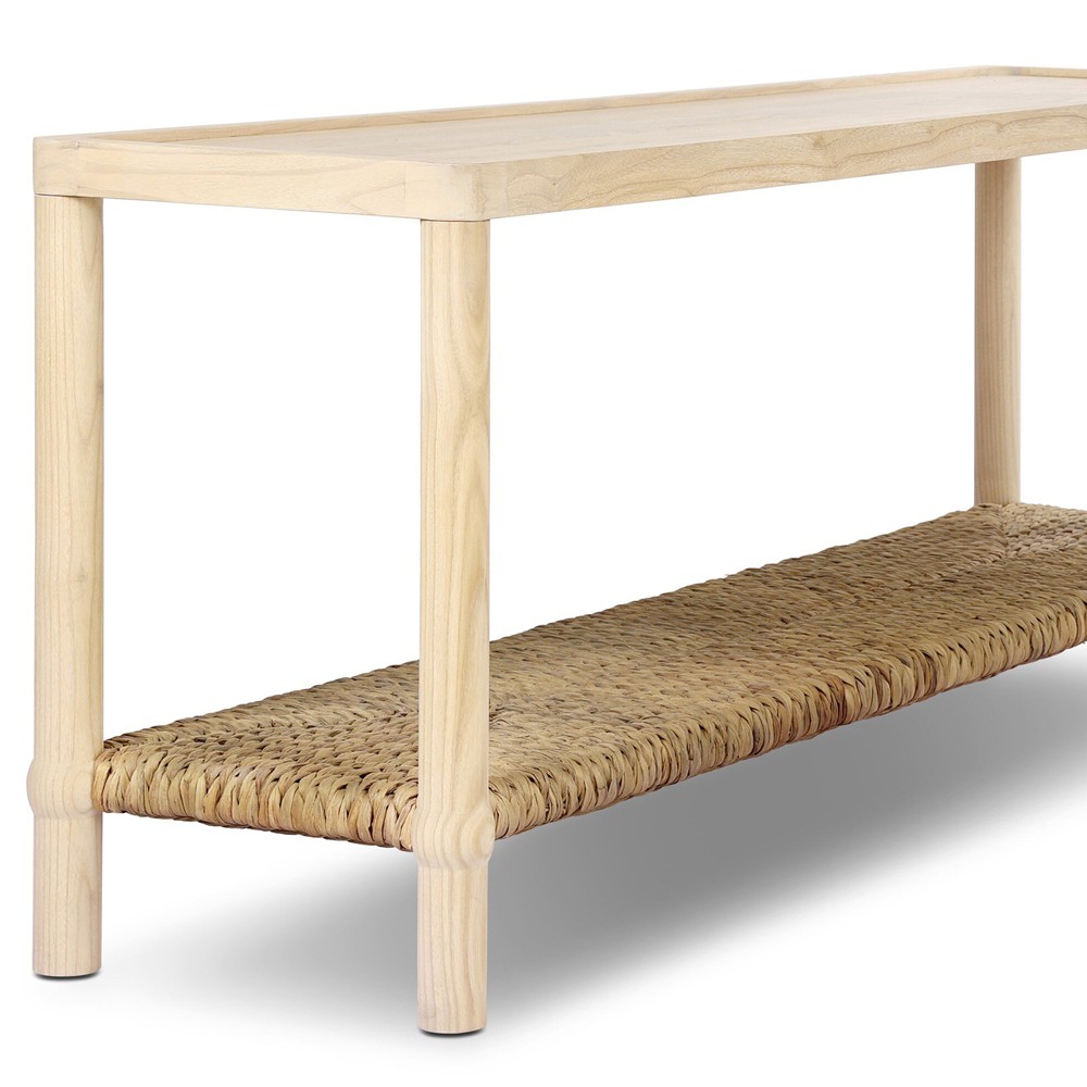 Gabriella Light Natural Console Table Extra Long (over 75" W) | Kathy ...