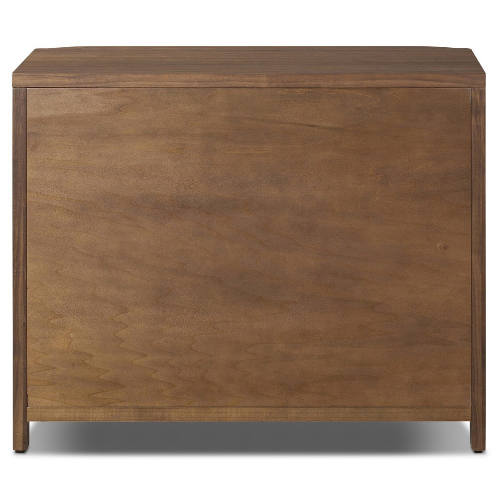 Agatha Dark Brown Walnut Nightstand|