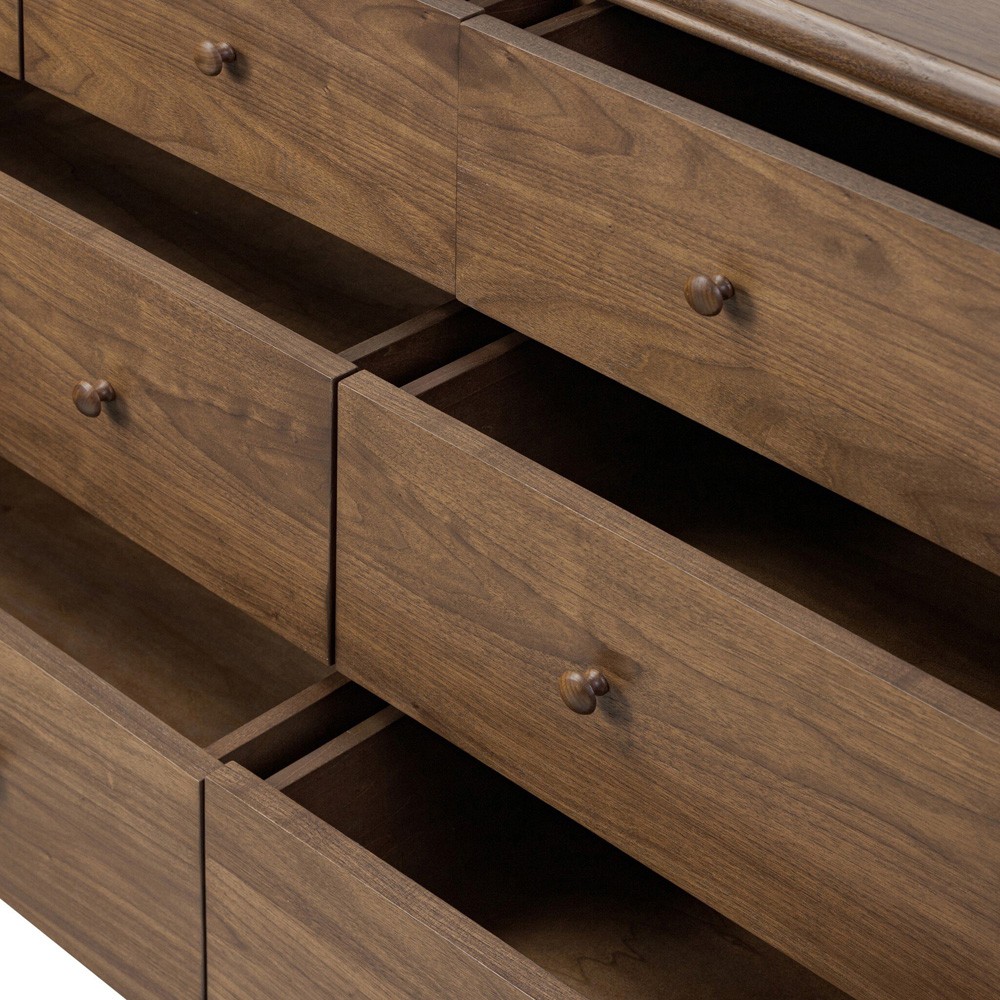 Agatha Dark Brown Walnut Dresser|