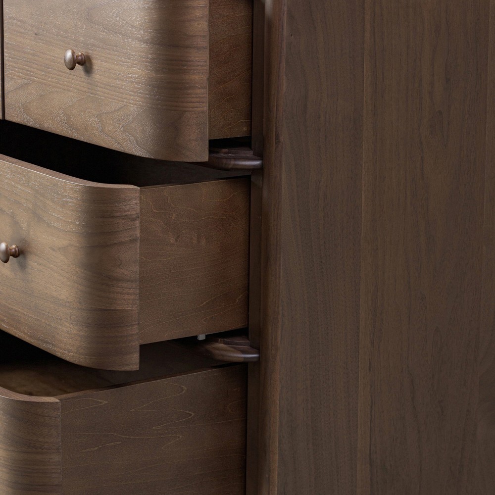 Agatha Dark Brown Walnut Dresser|