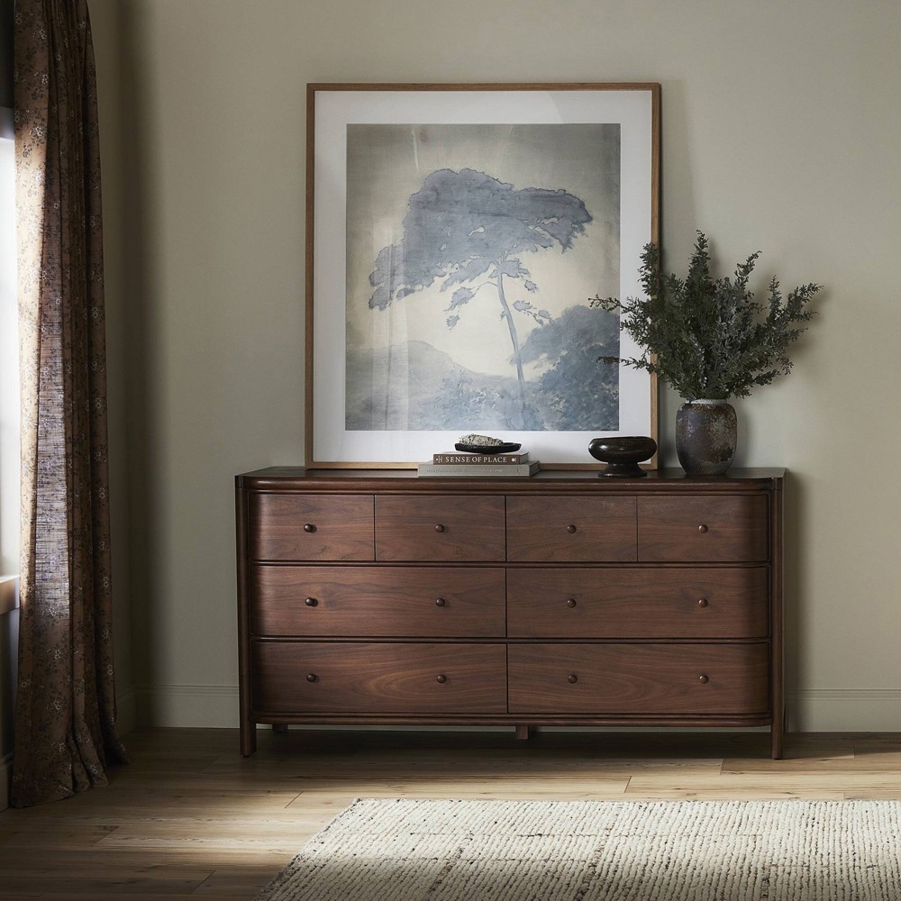Agatha Dark Brown Walnut Dresser|