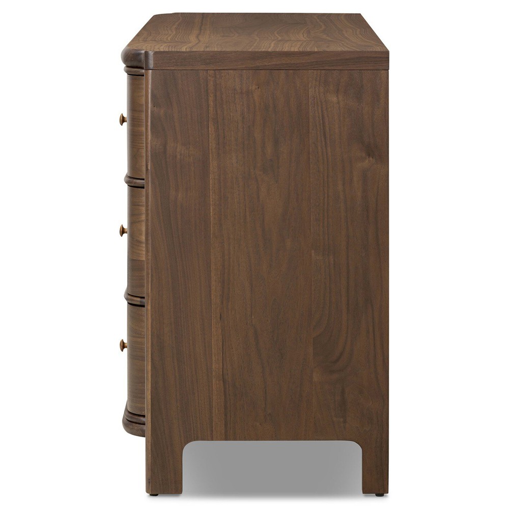 Agatha Dark Brown Walnut Dresser|