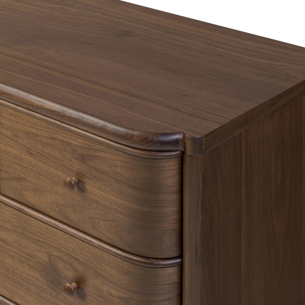 Agatha Dark Brown Walnut Dresser|