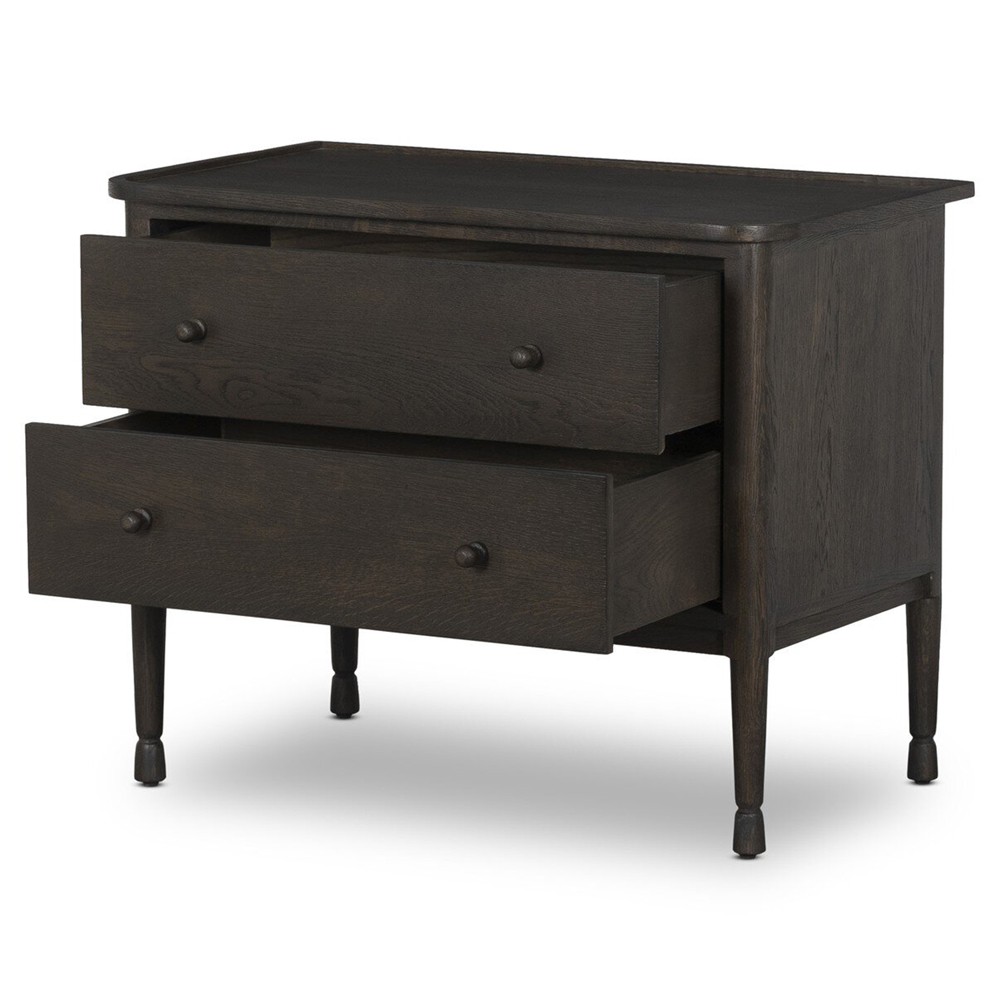 Franny Espresso Oak Nightstand|