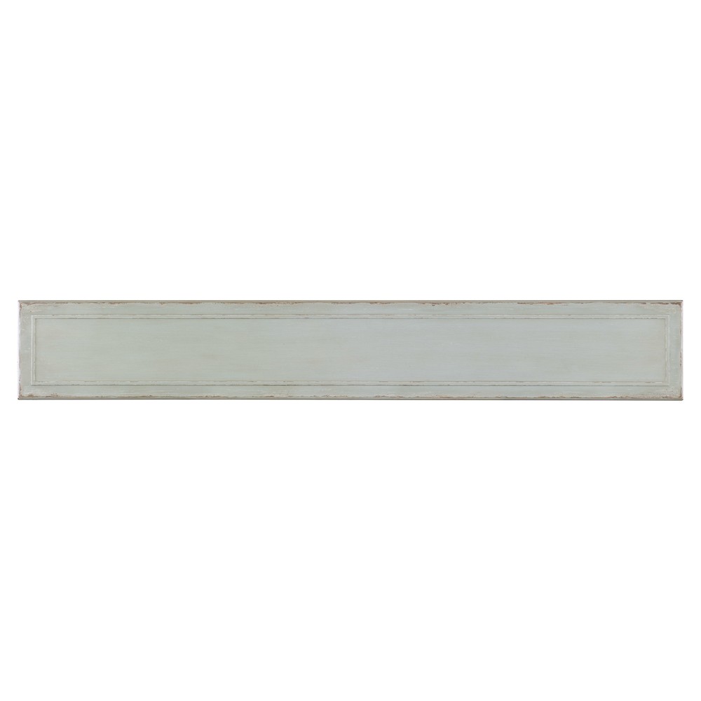 Sharise Coastal Beach Light Blue Maple Wood Rectangular Console Table|