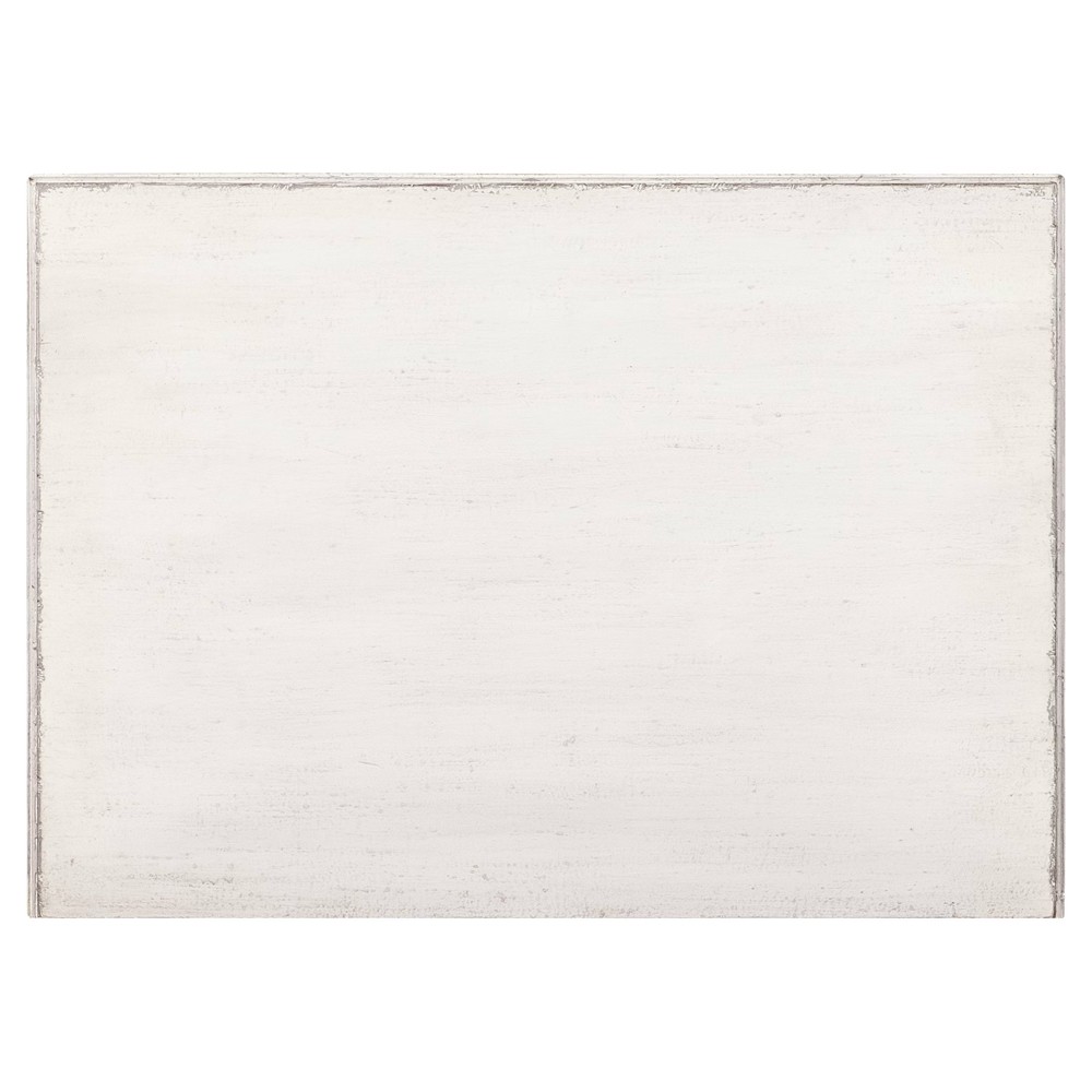 Sharise Coastal Beach White Wood Nightstand|