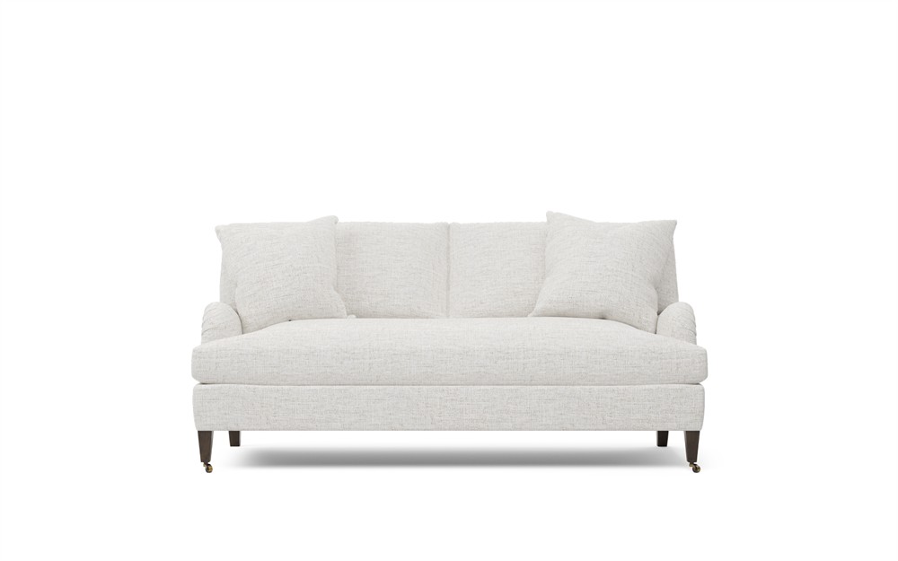 Cordelia Heathered Ivory Performance Bench Cushion Sofa - 79"|