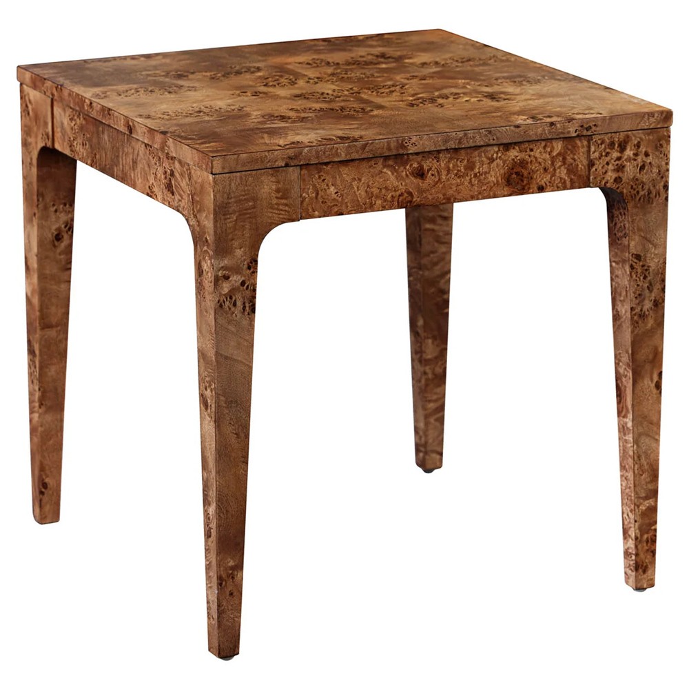 Marlo Modern Classic Dark Burl Side Table|