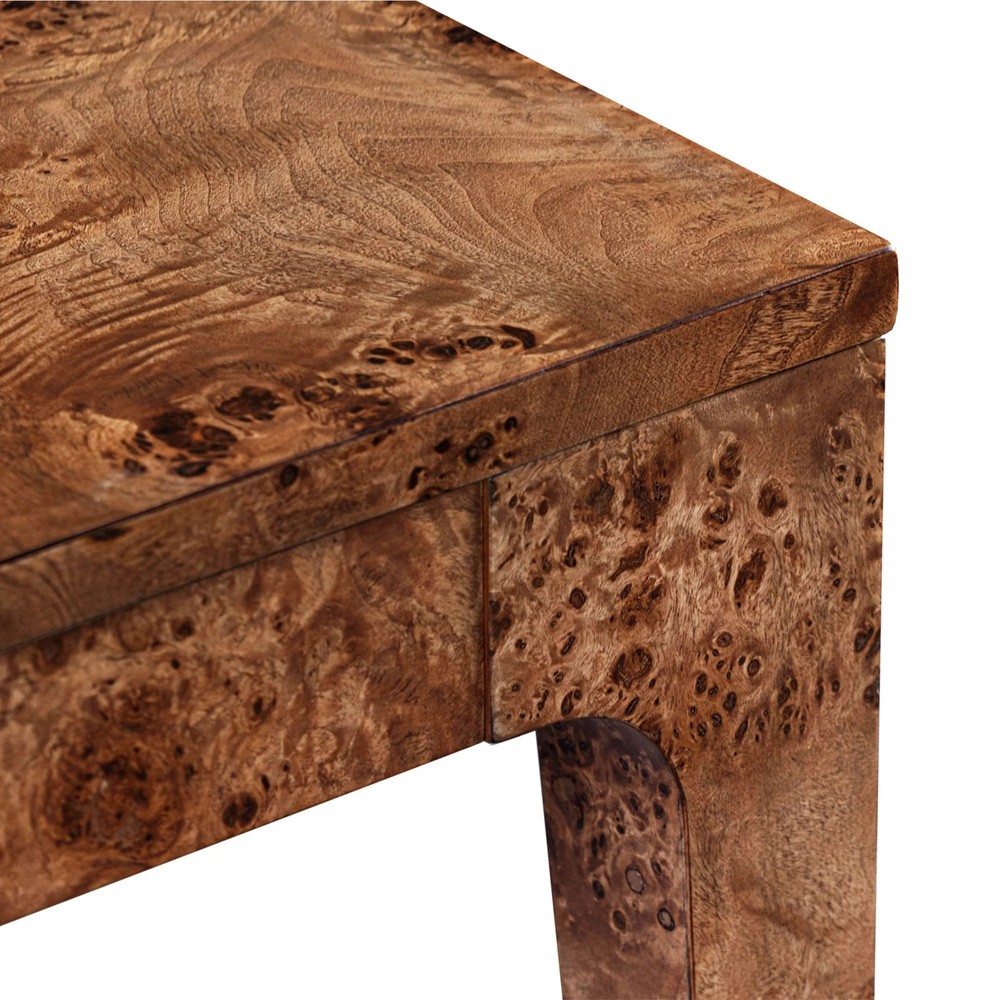 Marlo Modern Classic Dark Burl Side Table|