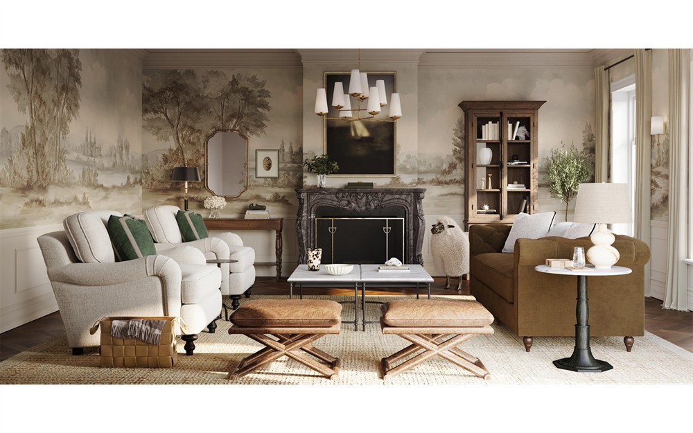 Rosehill Mocha Mist Performance Velvet Sofa - 88"|