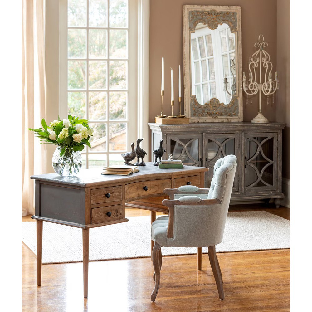 Holly Updated Traditional Antique Gold Iron Candleholder - Set of 3|