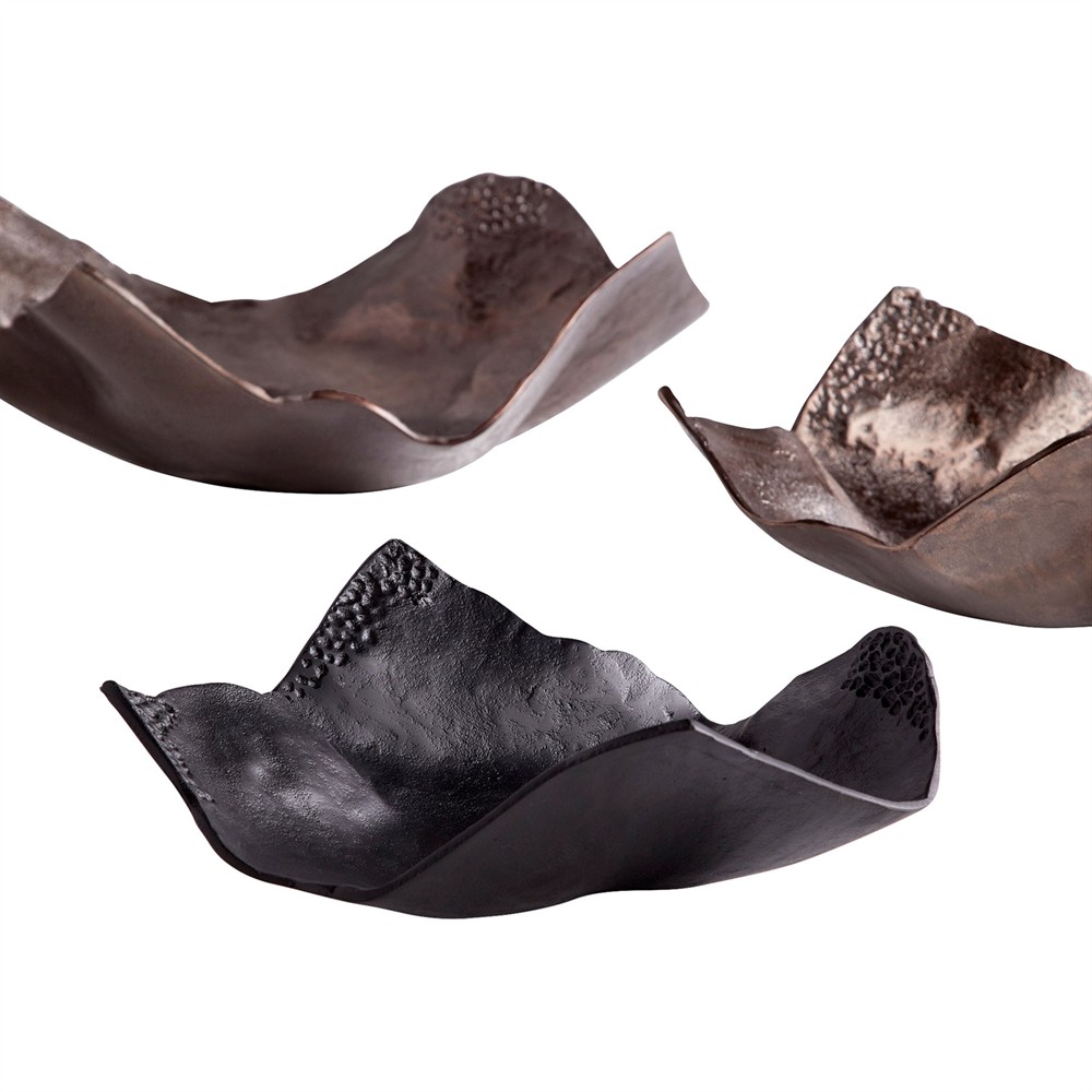 Cadell Modern Classic Bronze Aluminum Decorative Tray - Small|