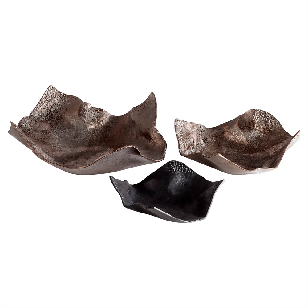 Cadell Modern Classic Bronze Aluminum Decorative Tray - Small|