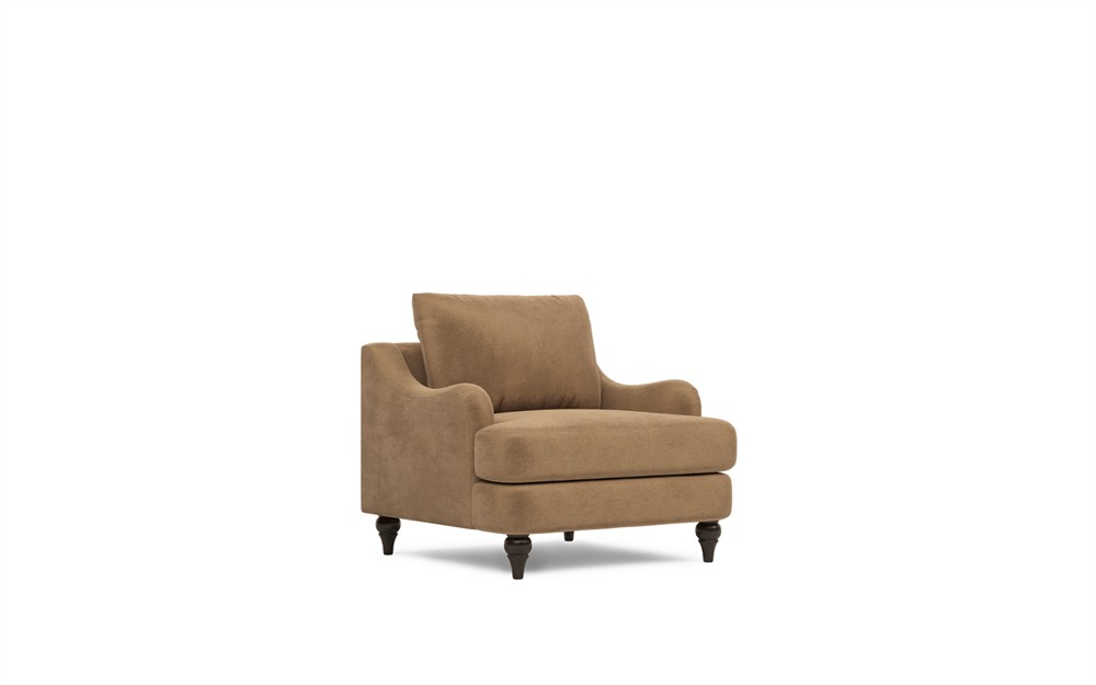 Willett Mocha Mist Performance Velvet Chair|