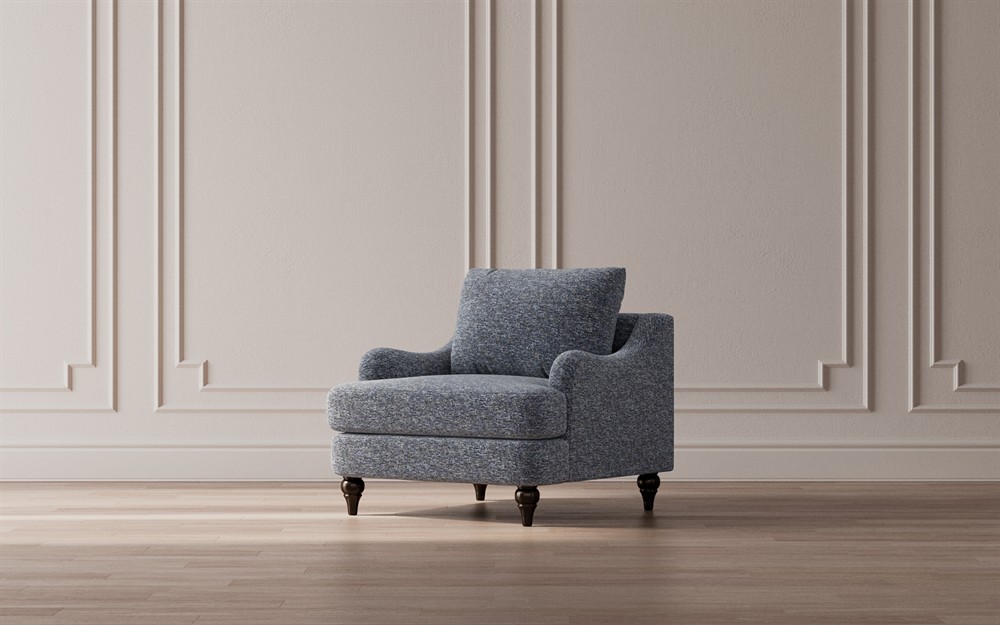 Willett Mocha Mist Performance Velvet Chair|