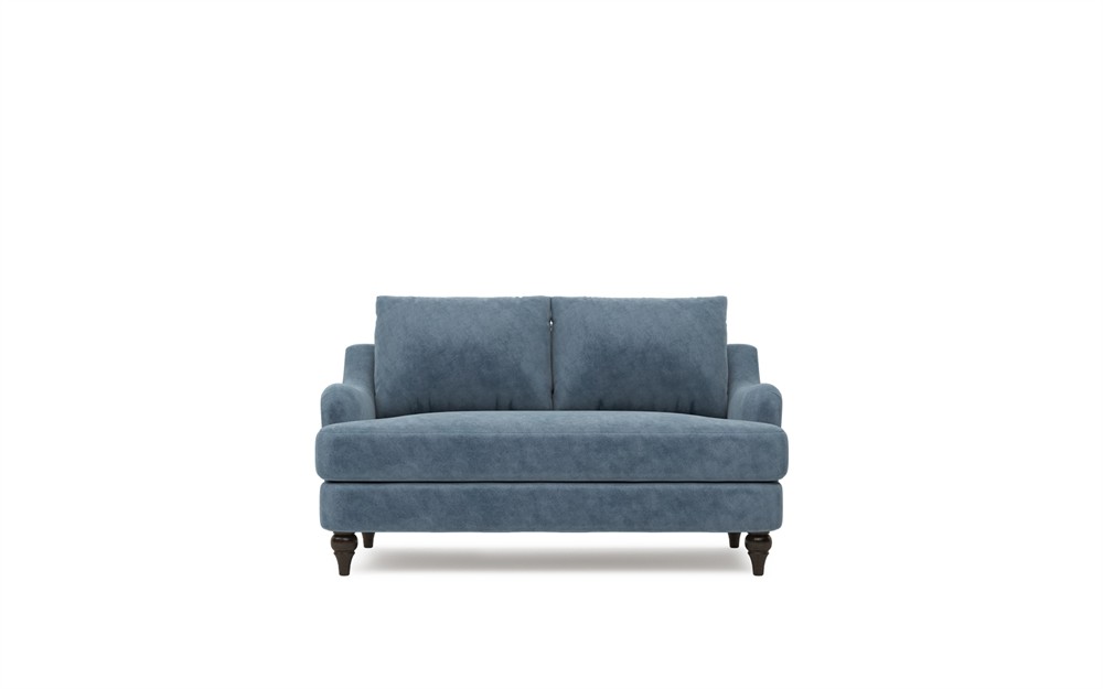 Willett Twilight Blue Performance Velvet Loveseat - 60"|