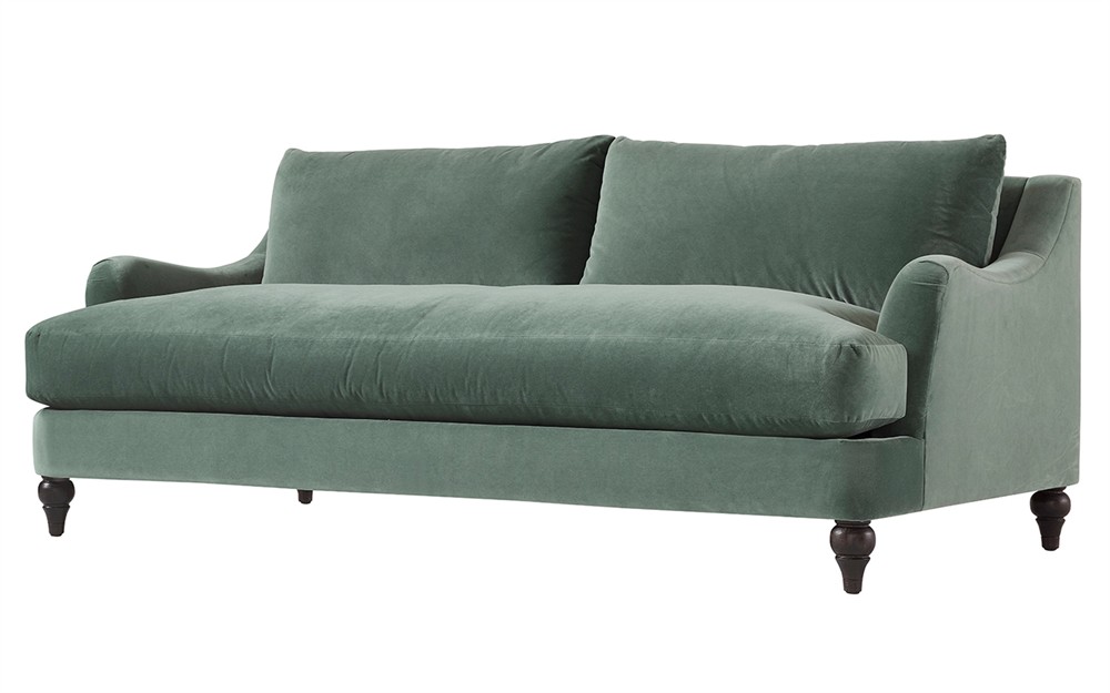 Willett Stone Pine Performance Velvet Sofa - 81"|