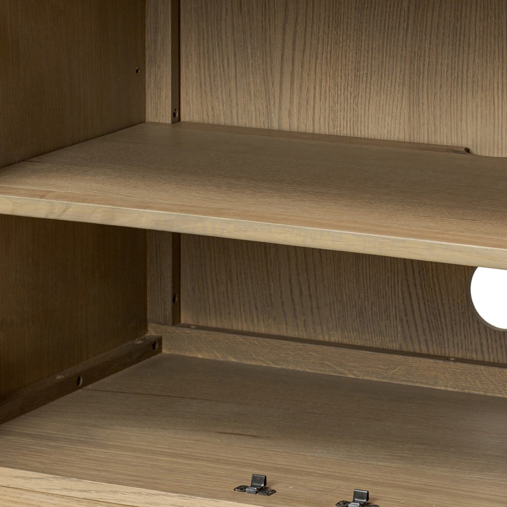 Constance Rustic Lodge Brown Oak Media Console - 66"|