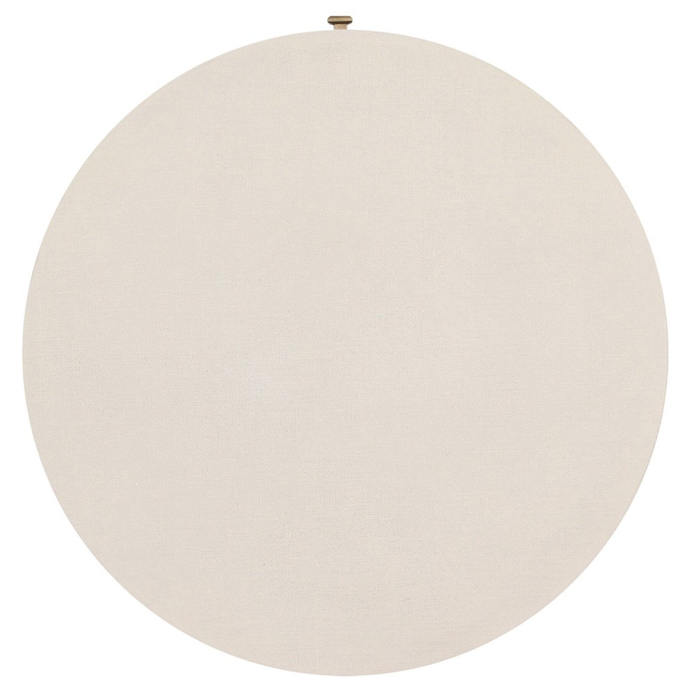 Meredith Modern Classic Cream Painted Linen Nightstand|