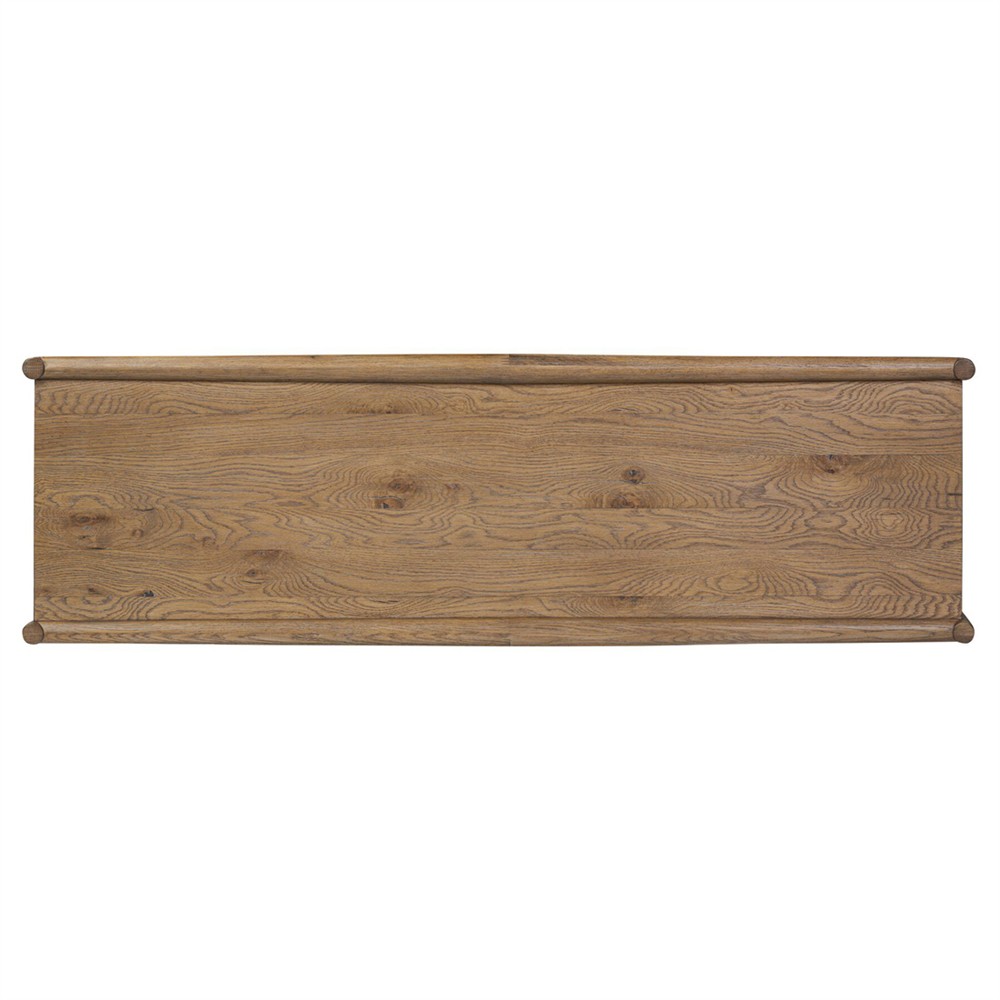Genesis Updated Traditional Weathered Oak Media Cabinet - 64"|