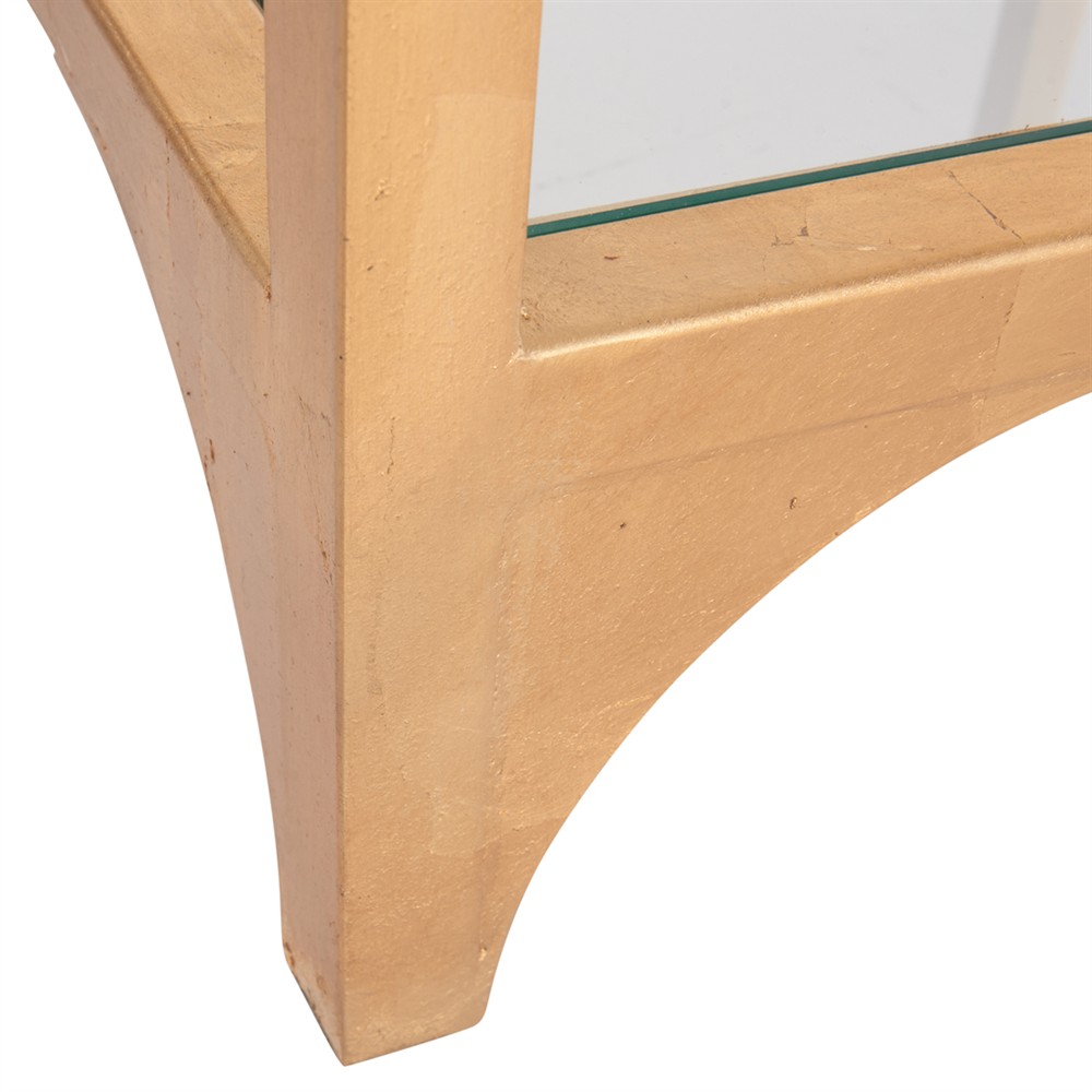 Arcilla Modern Classic Gold Metal Arched Etagere|