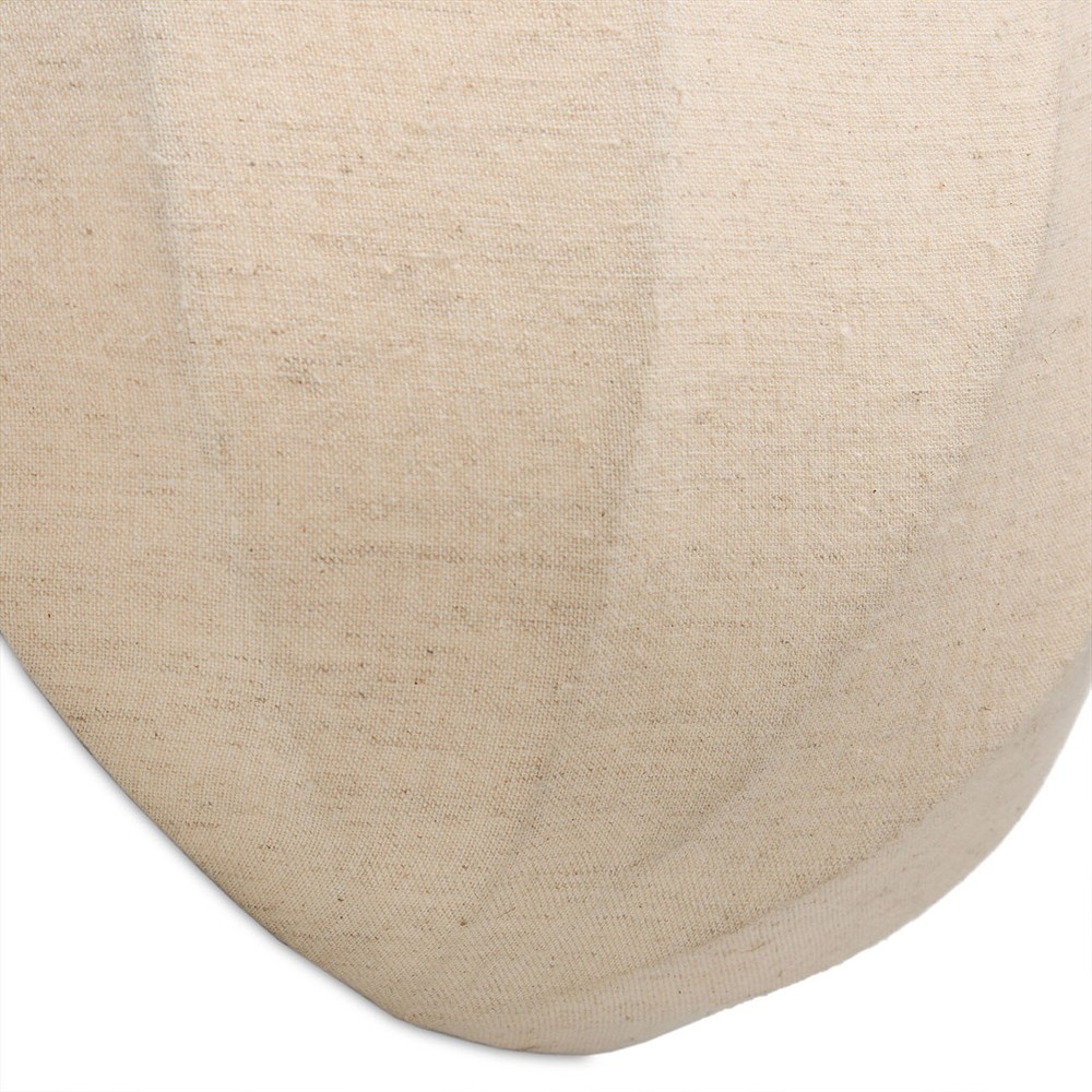 Tegan Updated Traditional Tan Linen Shade Sconce|