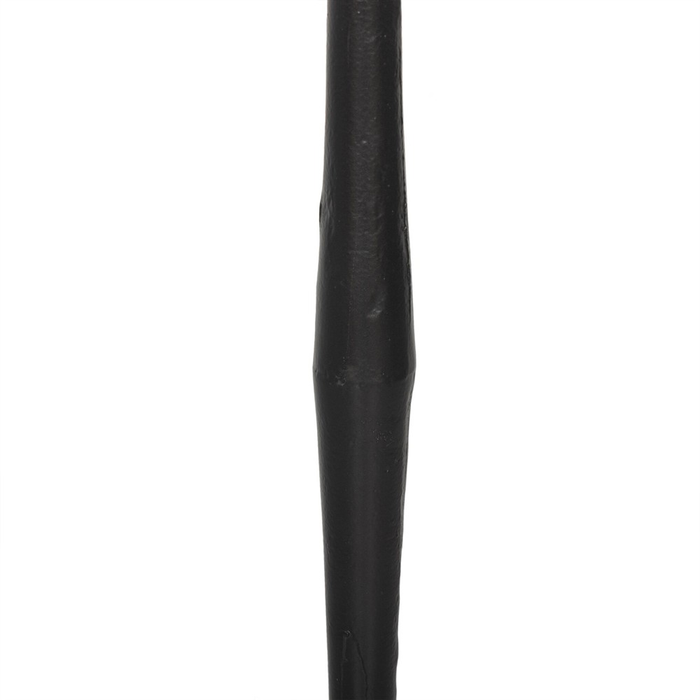 Isabelle Updated Traditional Black Iron Scalloped Shade Floor Lamp|