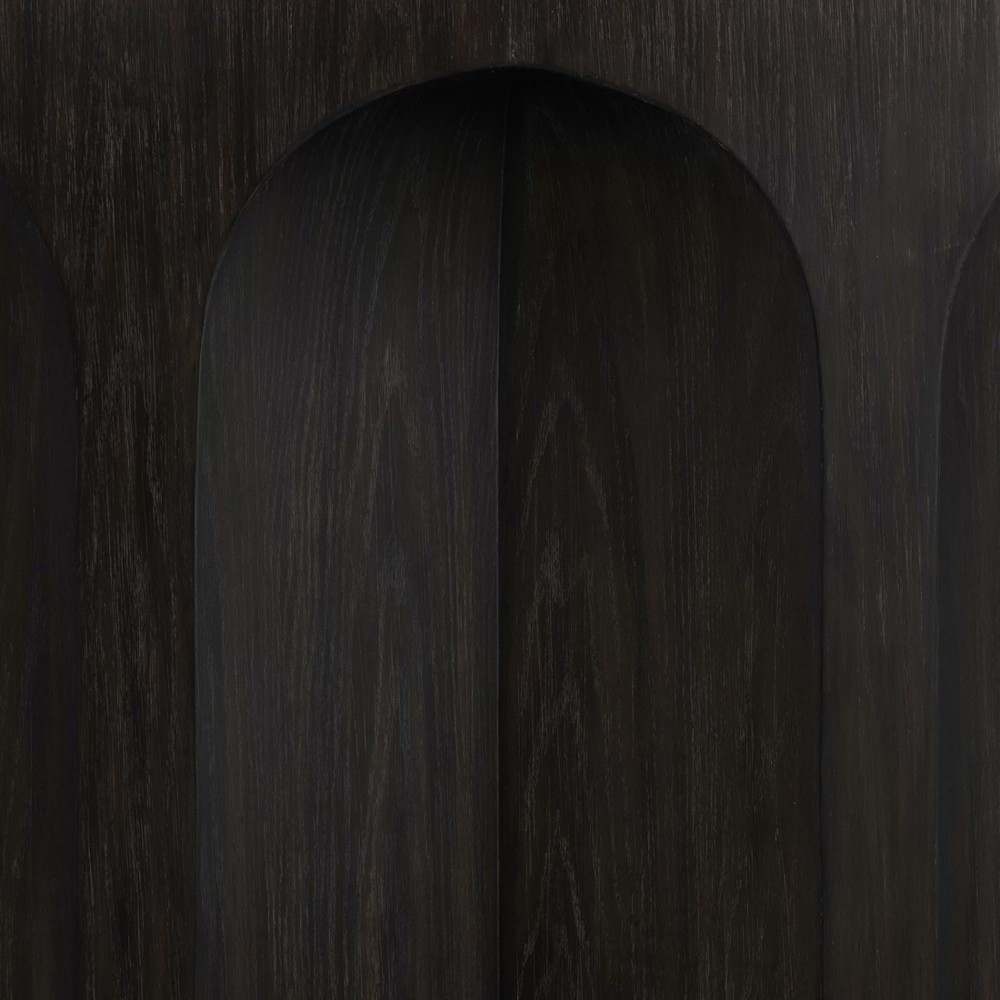 Arlee Modern Classic Black Oak Wood Console Table|