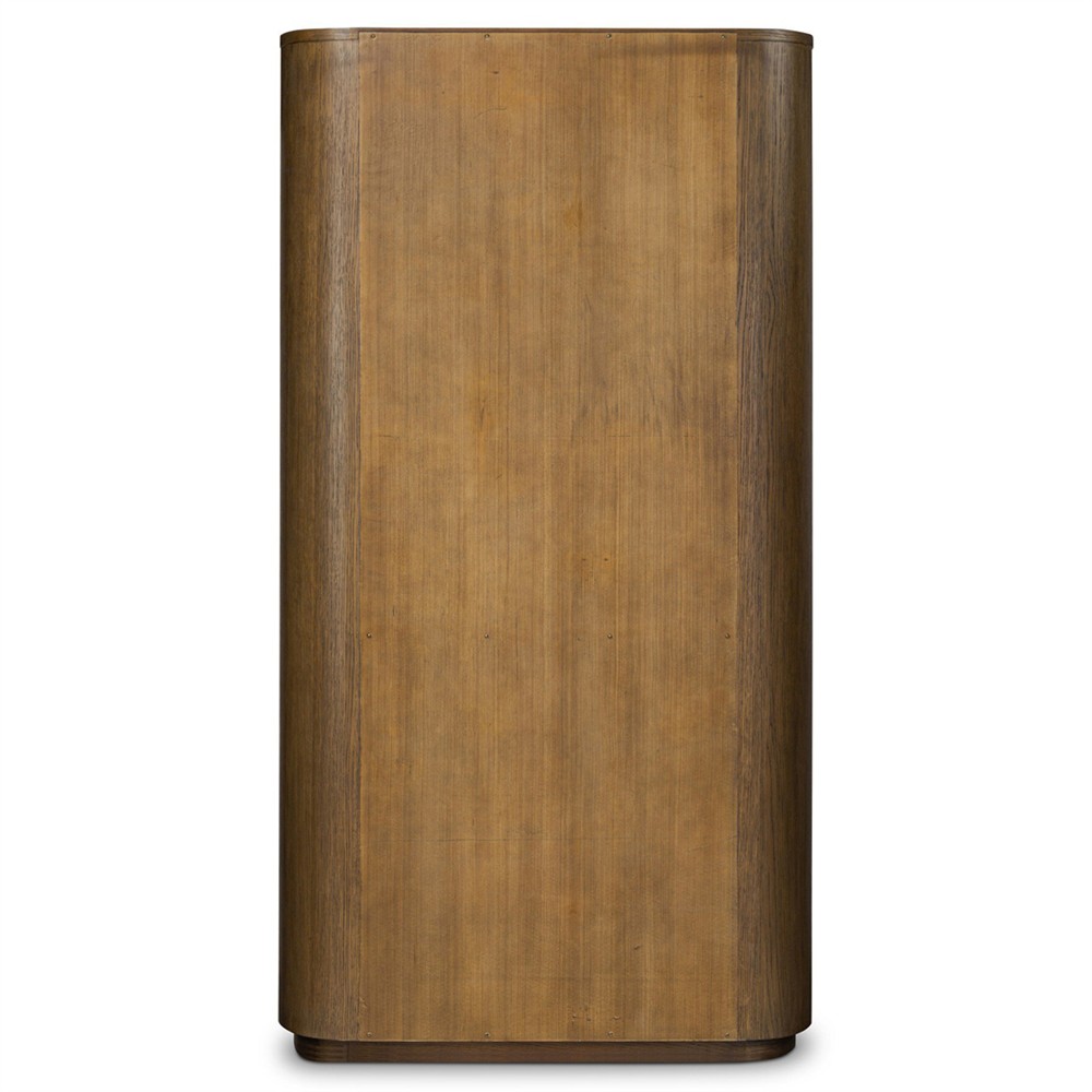 Mars Modern Classic Brown Oak Wood Bookcase|