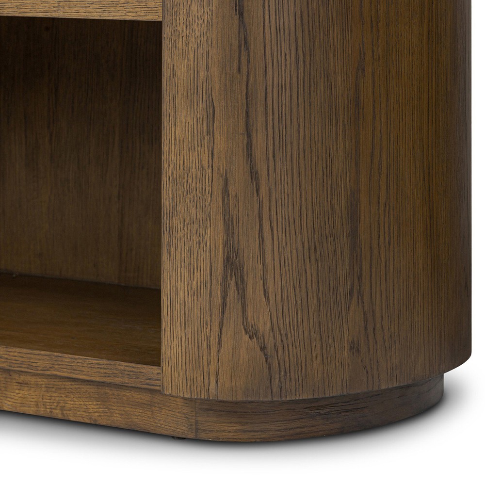 Mars Modern Classic Brown Oak Wood Bookcase|