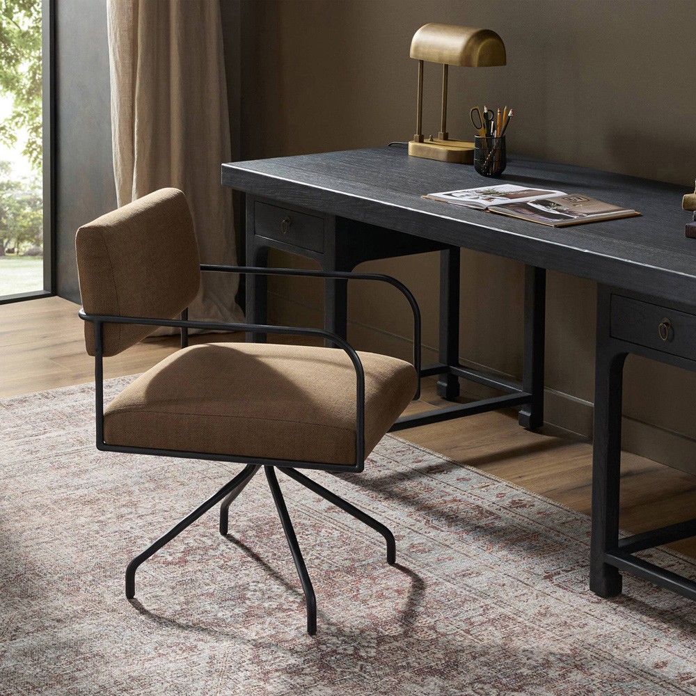 Faryn Modern Classic Brown Performance Office Chair|